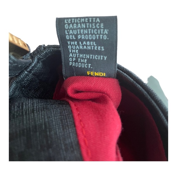 FENDI Zucchino FF Spalmati Mini Mama Forever Baguette Vintage Handbag - Picture 6 of 12